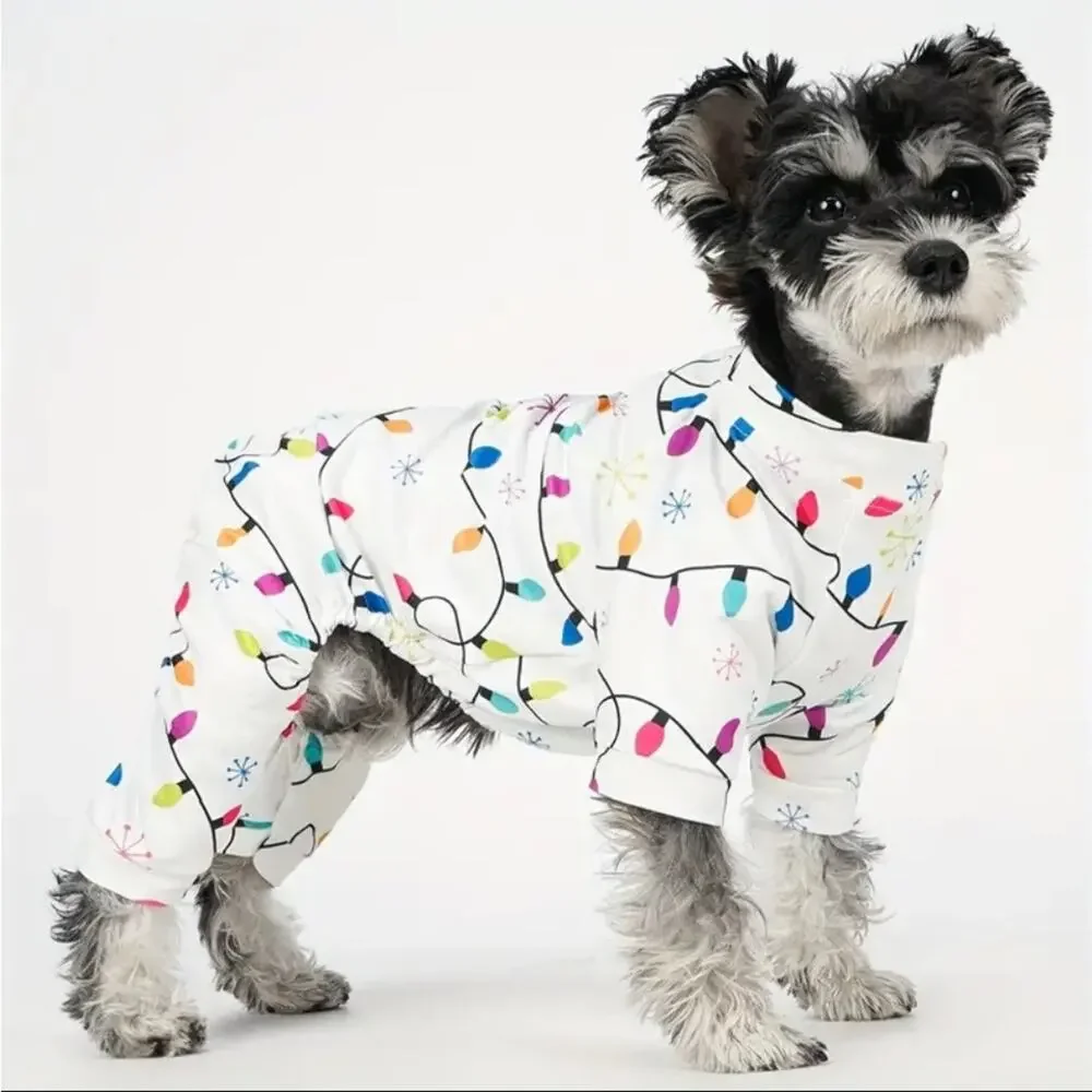 Christmas Pet Pajamas With Christmas Light Size Small